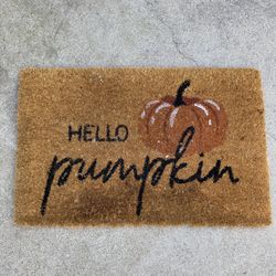 Hello Pumpkin Door Mat