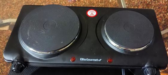 Elite Gourmet Dual Electric Burner – Excellent Used Condition