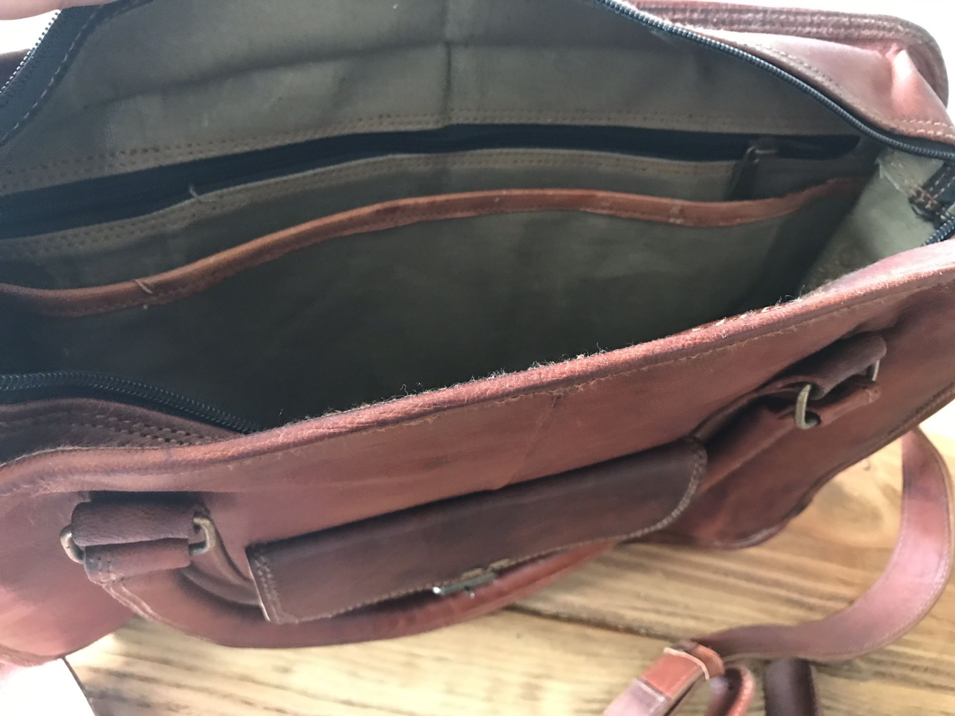 Laptop / book LEATHER bag