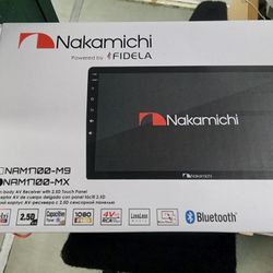 Nakamichi 10" Bluetooth Flat Screen Car Head Unit, New In Box