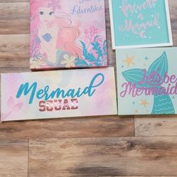 Mermaid Wall Decor Lot