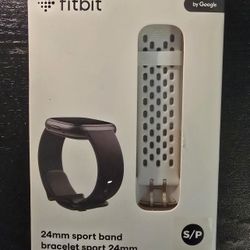 Fitbit Sense & Versa 3/4 Accessory Watch Sport Band White/Lunar White Small NEW