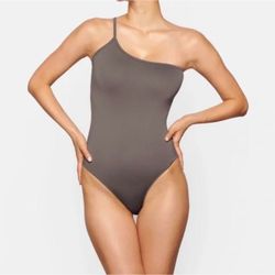 skims one shoulder bodysuit