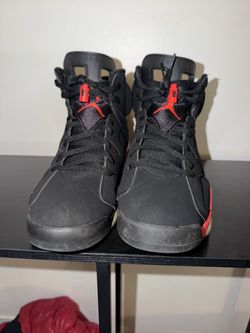 Air Jordan 6 Black Infrared High-Top Sneakers