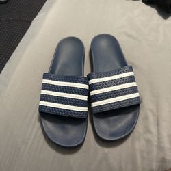 Navy Blue Adidas slides 