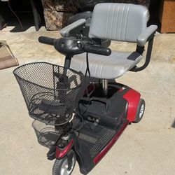 Pride Mobility Go-Go 3-Wheel Electric Mobility Scooter – Red, Works Great