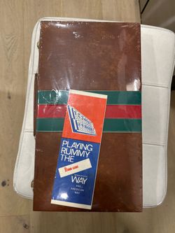 Faux Leather Case 104 Tiles Vintage Rummy-O Game