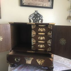 Korean  Antique Tansu Butterfly Cabinet 