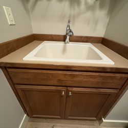 Utility Sink And Laundry Room Sink And Cabinet 