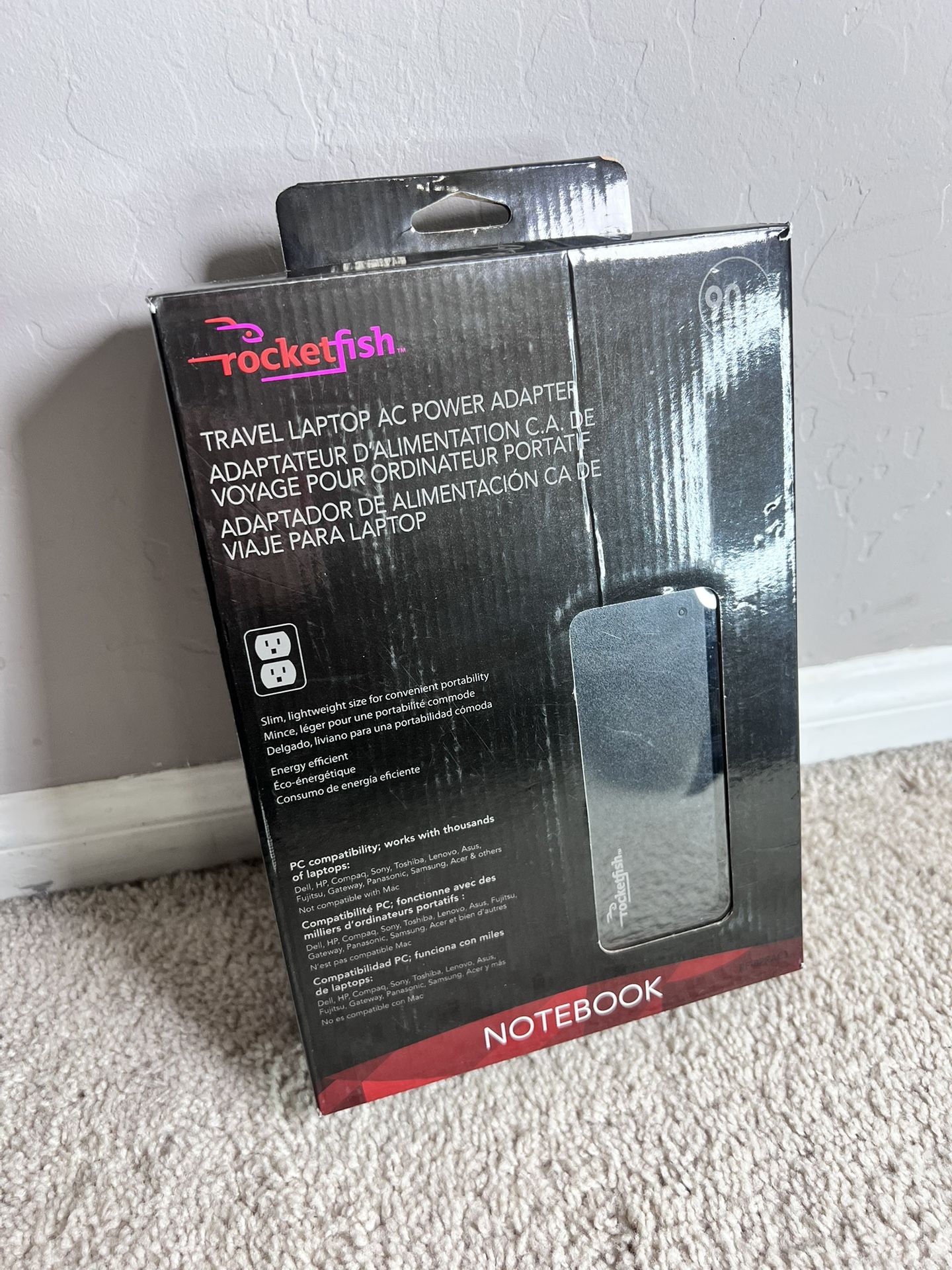 Rocket fish Travel Laptop Ac Power Adapter