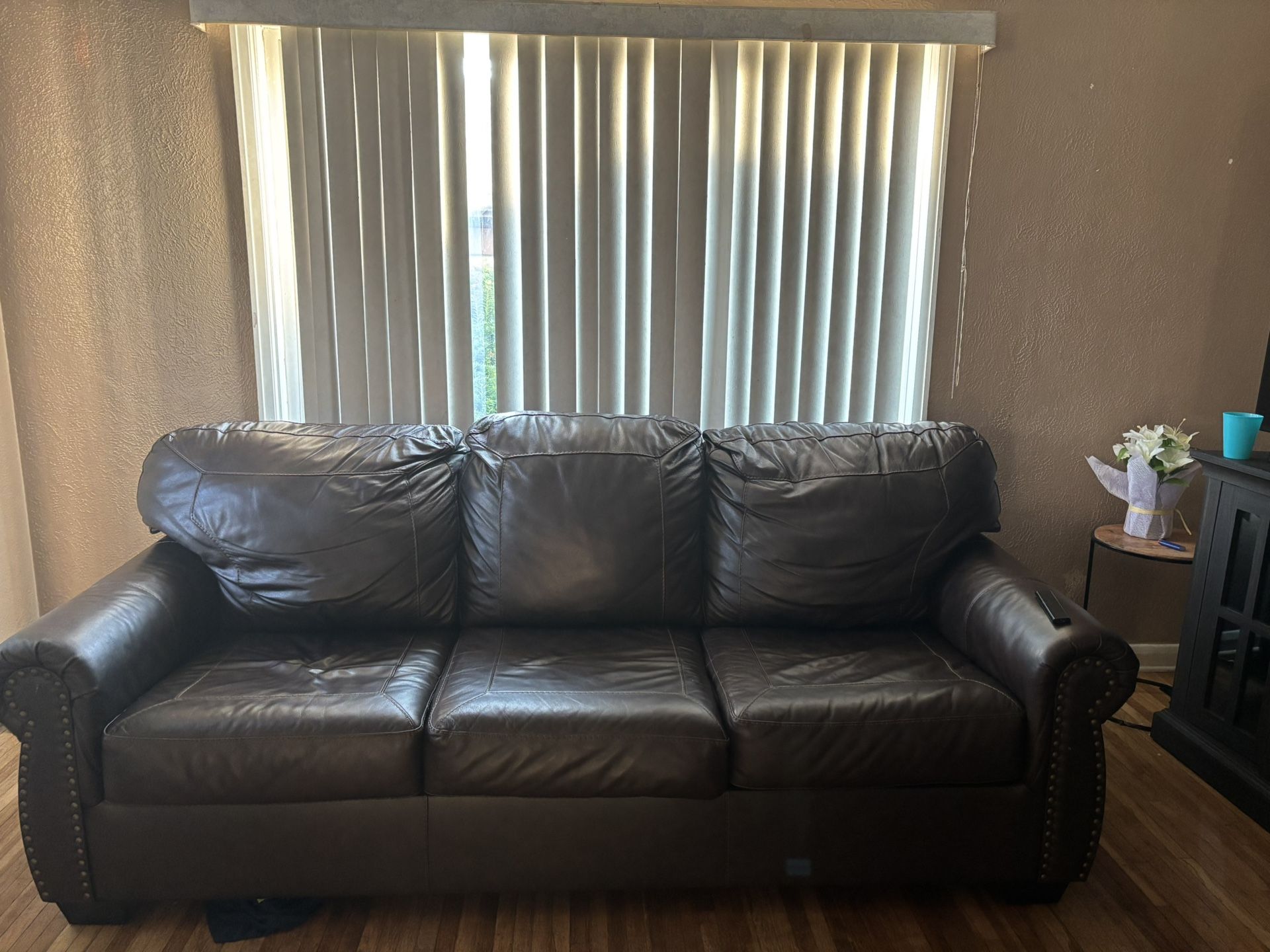 Leather Couch And recliner