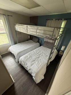 LIKE NEW Bunk Bed W/mattresses