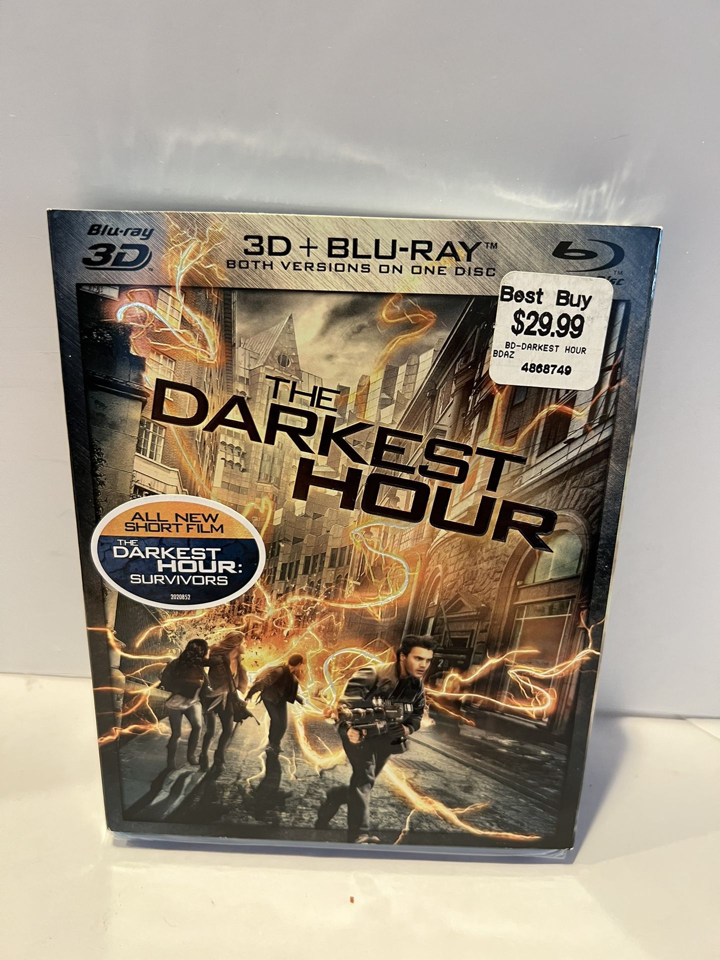 The Darkest Hour 3D Blu Ray DVD Movie New!