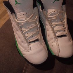Size 2y Jordan Retro 13 "Lucky Green"