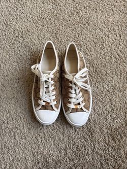 Coach Signature Canvas Low-Top Sneakers