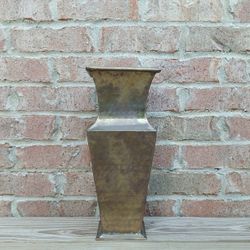 Hammered Brass Vase 