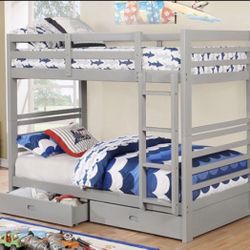 Litera Twin Size Nueva En Su Caja Incluye Colchones Y Cajones 