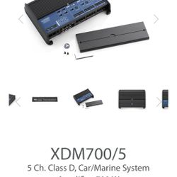 XDM700/5 5 Ch. Class D, Car/Marine System Amplifier, 700 W