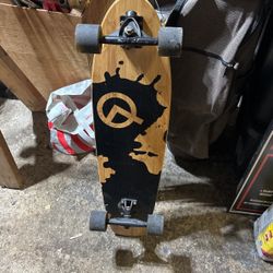 Quest Rorshack 34" Complete Longboard Skateboard, Multi, (QT-NRS34C)