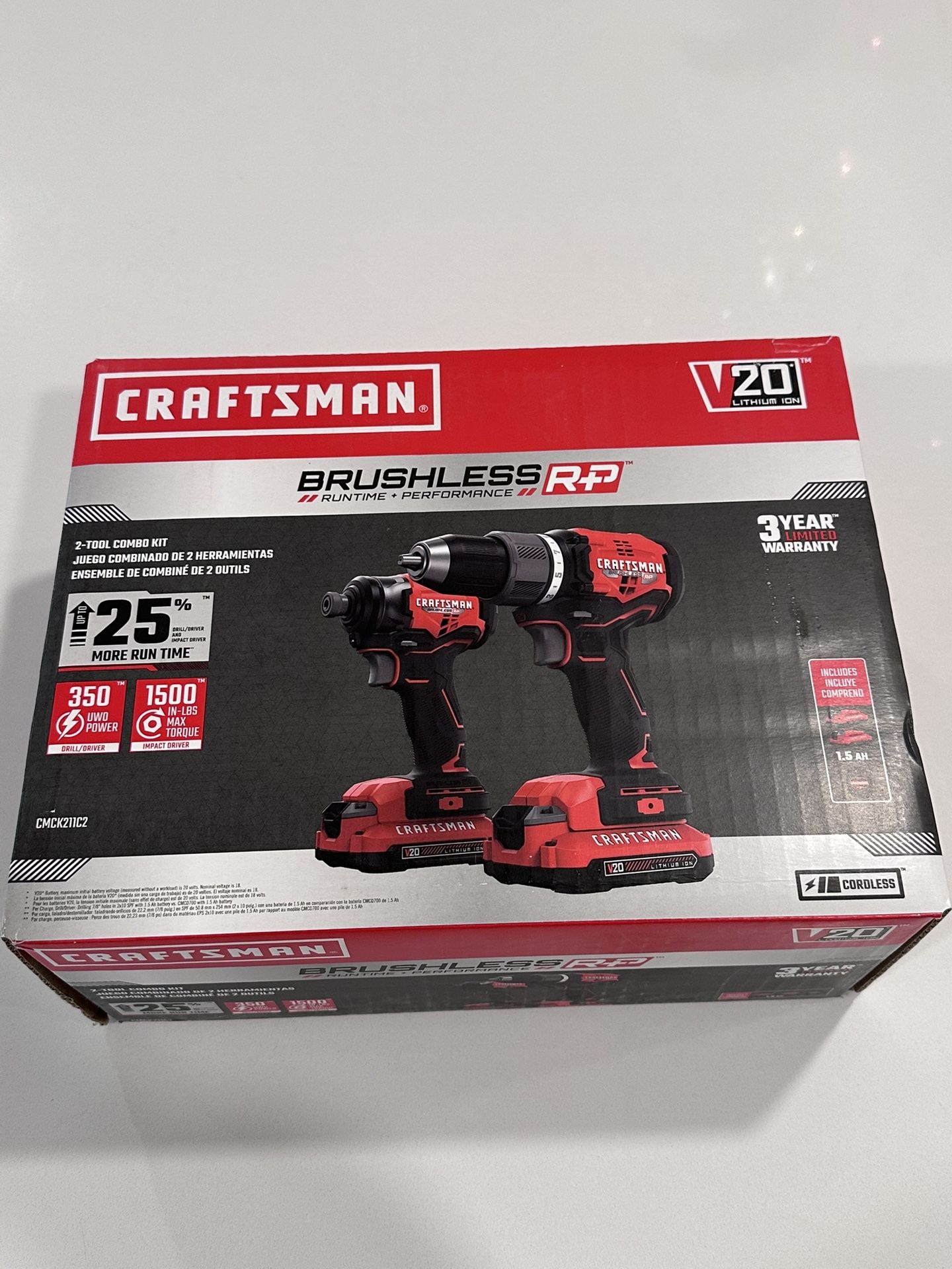 CRAFTSMAN V20 RP Brushless 2-Tool Combo Kit β NEW / COMPLETE SET