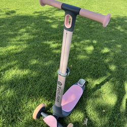 Yvolution Y Glider 3-Wheel Kids Scooter Pink Adjustable Height LED Wheels