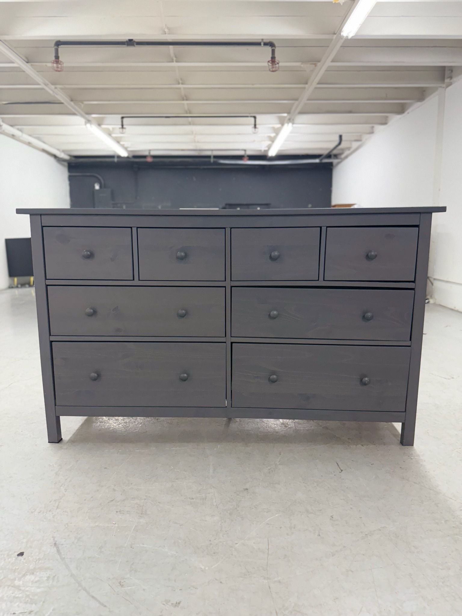 Already Assembled - Large Gray IKEA Hemnes 8 Drawer Dresser - Tons Of Storage
