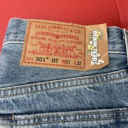 Denim Tear Levi 31 X 32 Light Blue