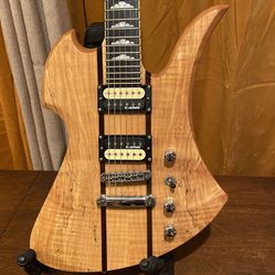 2010 BC Rich Mockingbird Exotic Classic Spalted Maple Neck Thru Body Electric Guitar~RARE!