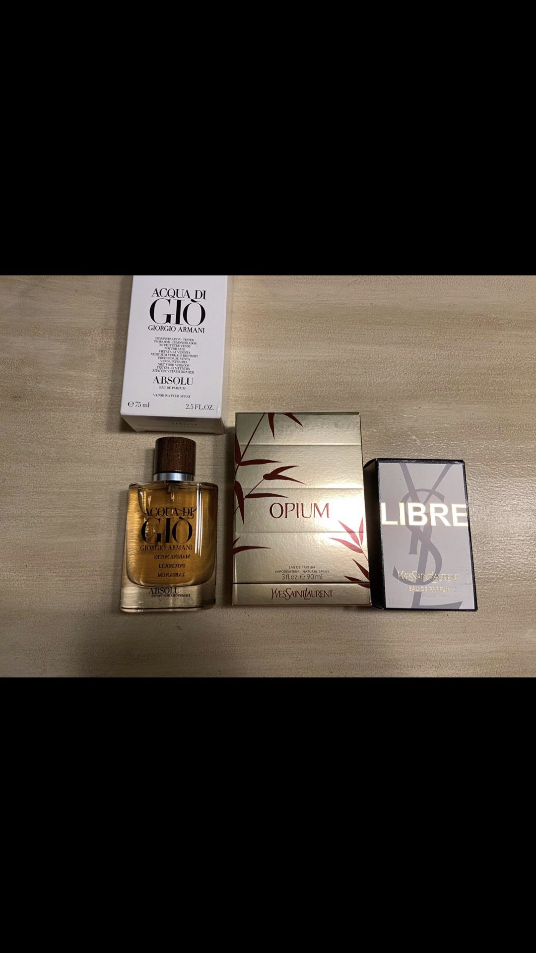 Authentic cologne and perfume
