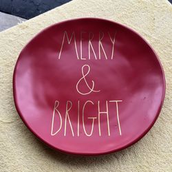 Gently Used Rae Dunn Merry & Bright Large Platter
