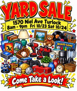 1570 Niel Ave. Will be out late.