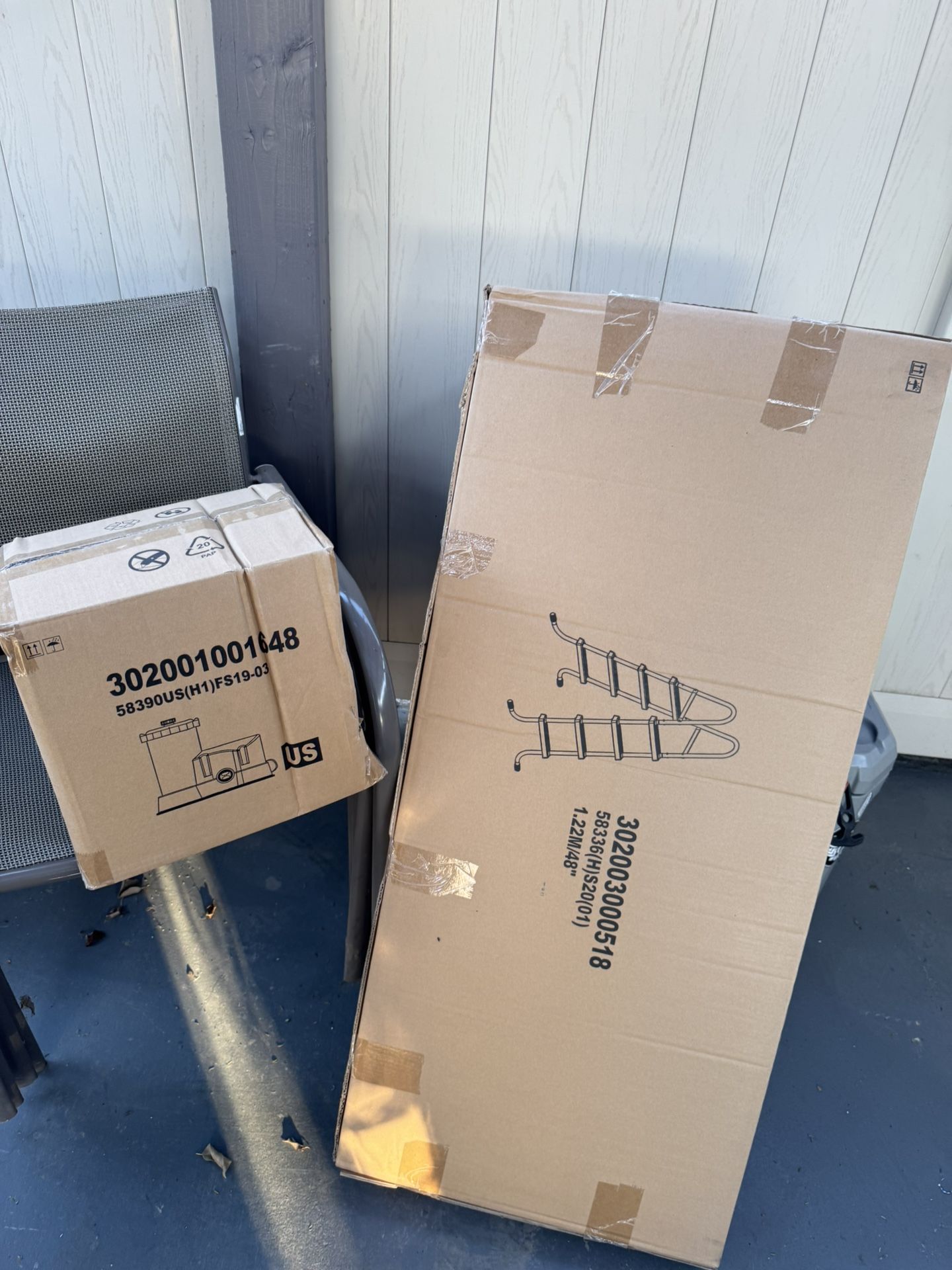 Pool Filter And Ladder