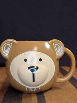 Ceramic Teddy Bear Face Mug