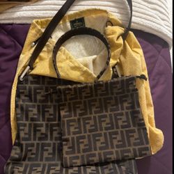 Fendi Zucca Messenger Bag
