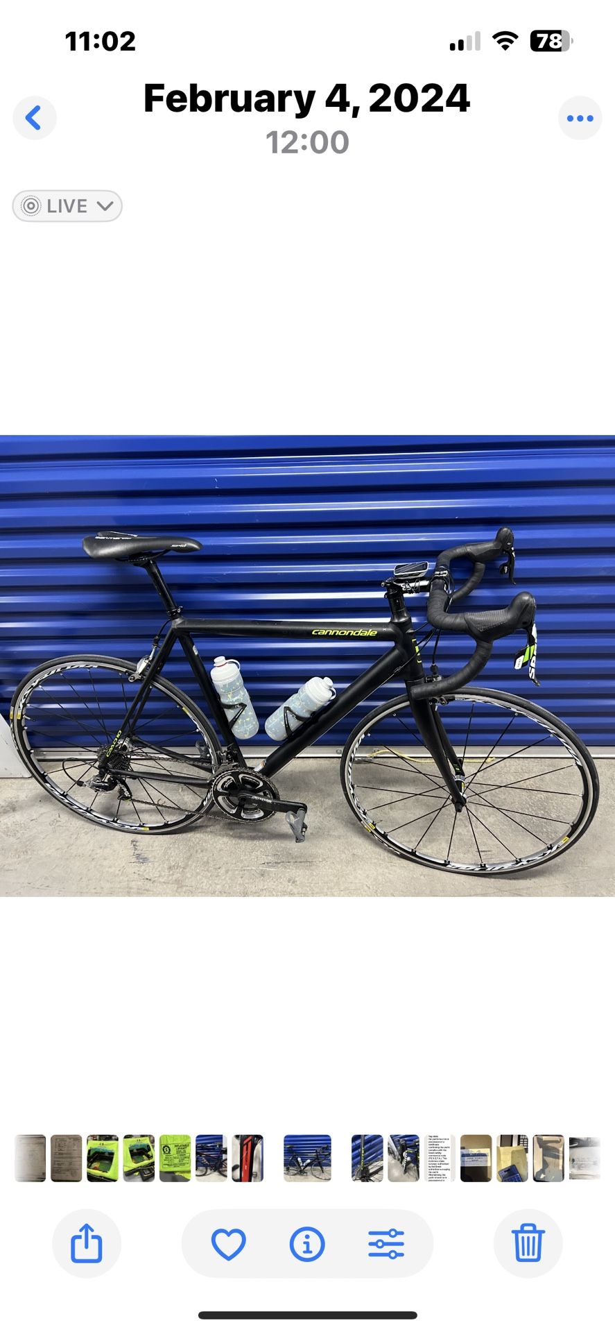 Cannondale 56cm Caad 10
