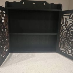 Wooden Floating Crystal Storage Shelf 