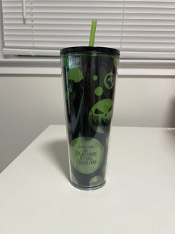 The Nightmare Before Christmas Starbucks Tumbler with Straw
