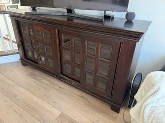 Wood Display Cabinet
