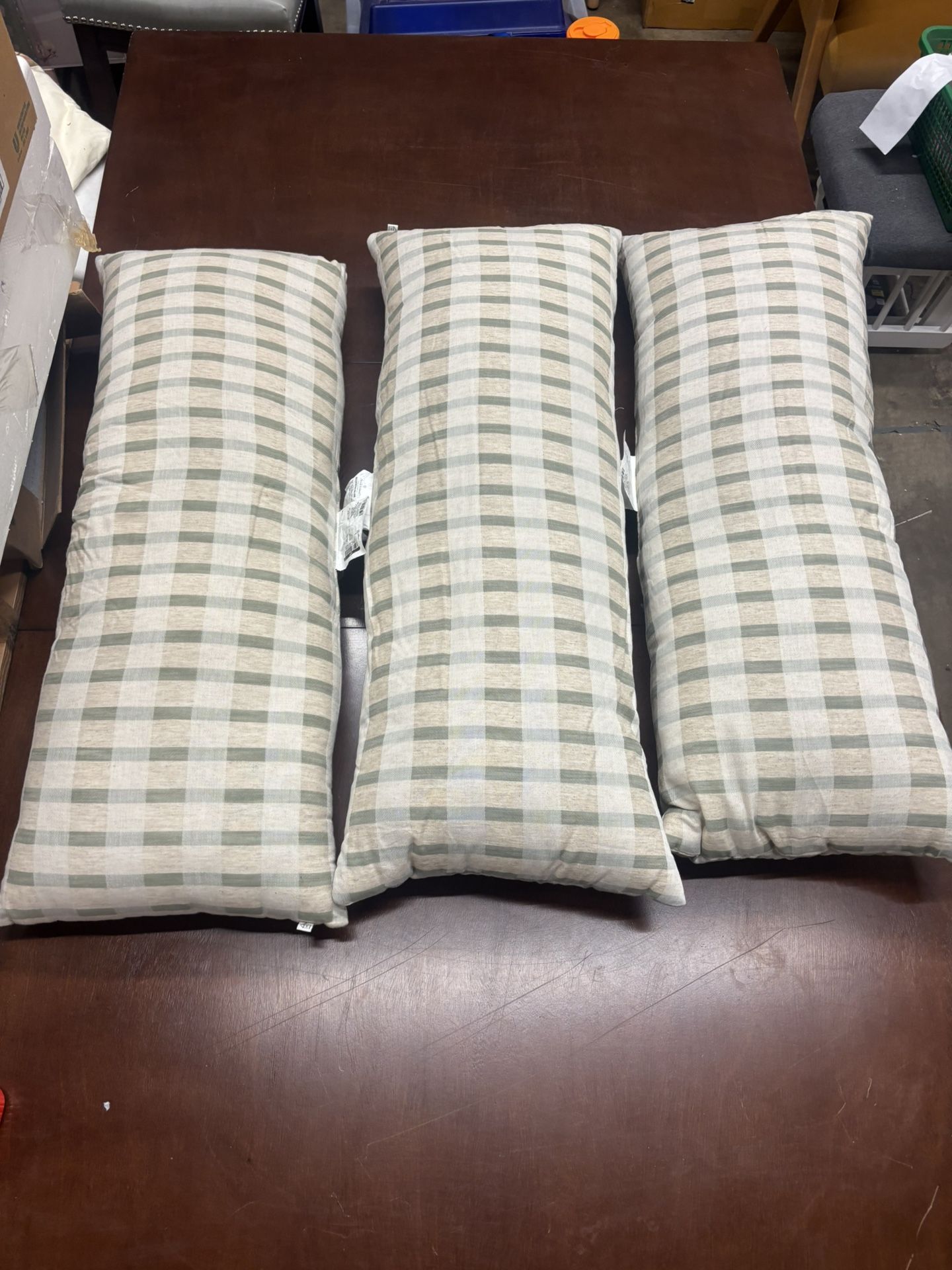 New Set of 3 Decorative 36” x 14”Throw Pillows