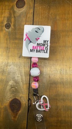 Breast Cancer Awareness Retractable Badge Reel