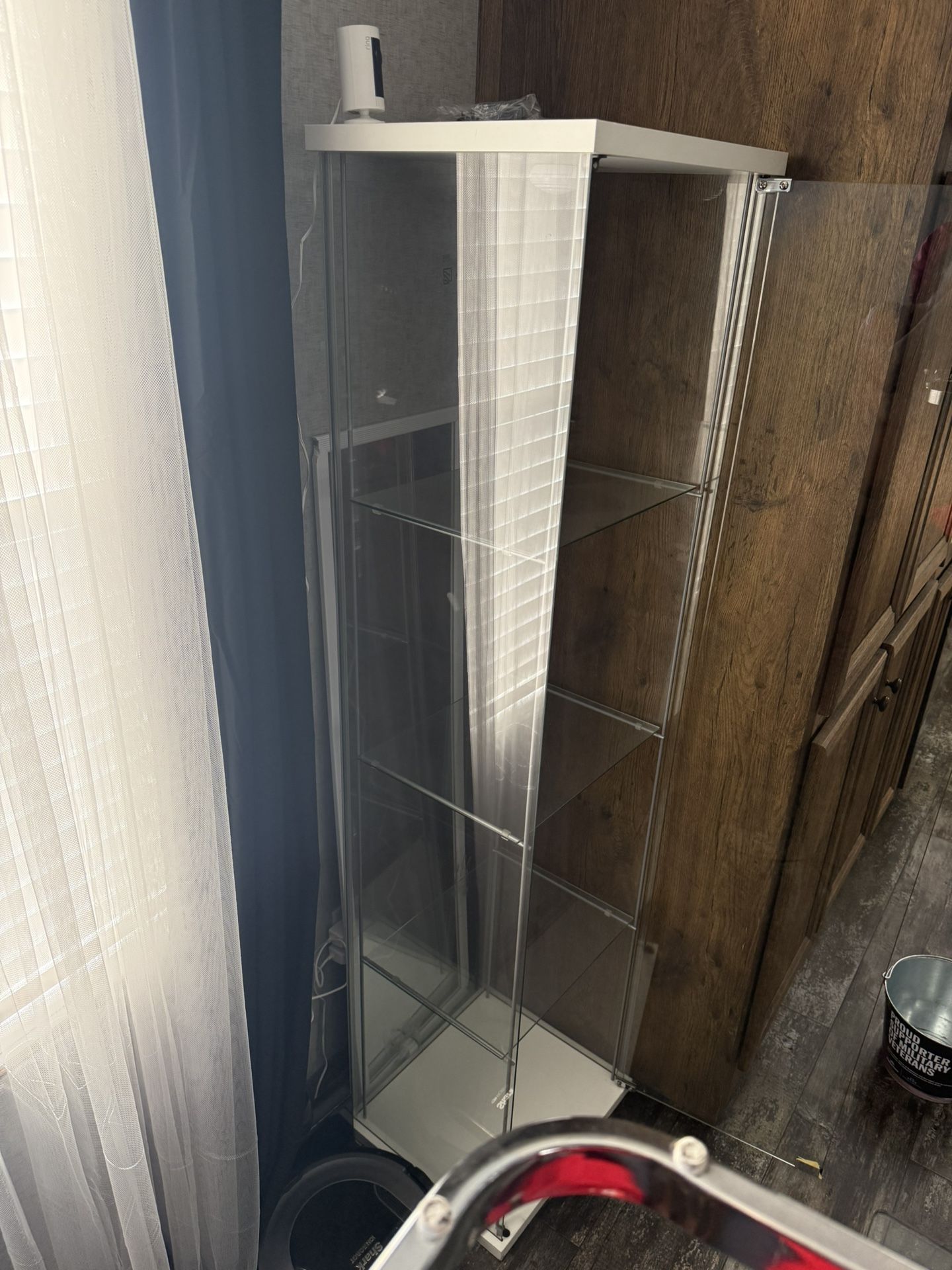 Tall Glass Cabinet GOOD CONDITION 