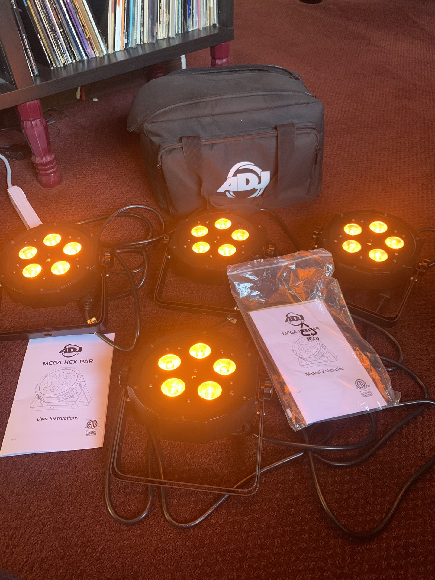 DJ and Stage Lightning (4 Pack) ADJ Mega Hex Par