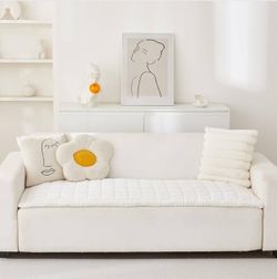 Couch Cover for Dogs Washable, White 27.6 X 59 X2”