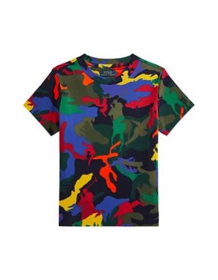 Ralph Lauren Childrenswear 2T Boys Polo Pony Camo Cotton Jersey T-Shirt & Fleece Jogger Pants 
