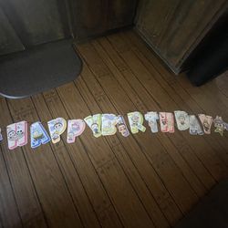 Labubu Happy Birthday Sign