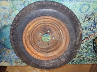 FORD VINTAGE TRAILER TIRE/ FARM EQUIPMENT TIRE FROM 40'S OR 50'S