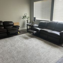 Leather couches 