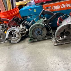 Skilsaw 7-1/4" (184mm) Worm Drive Saw.  Used. EACH ONE 