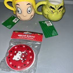 The Grinch, Cindy Lou Who  Mini Mugs (read description)