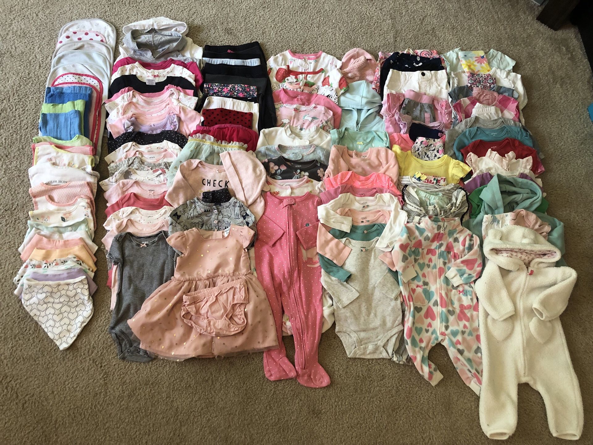 Huge lot of baby girls clothes